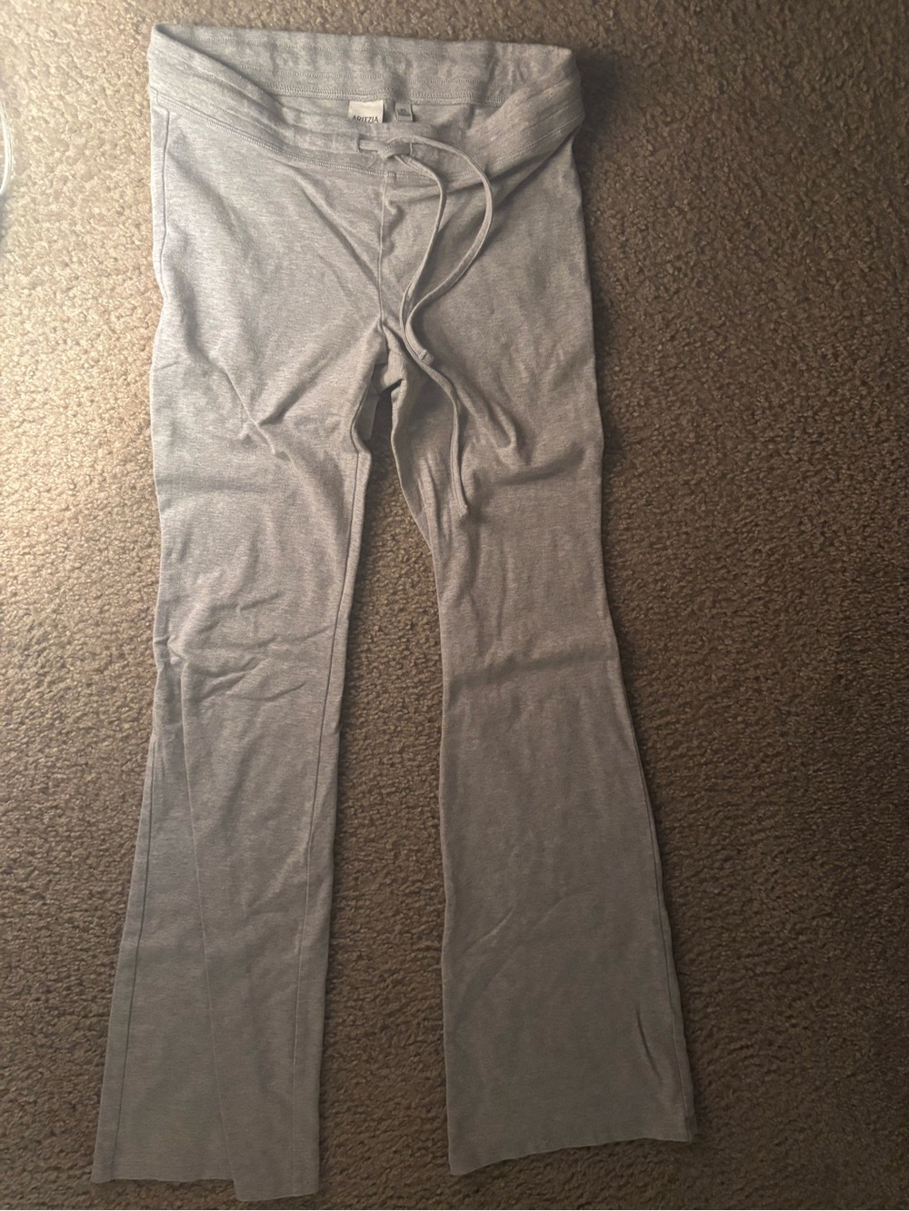 Aritzia Light Gray Drawstring Waist Lounge Pants